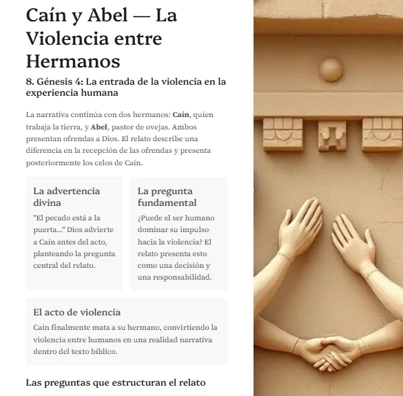Caín y Abel: la violencia entre hermanos en Génesis 4